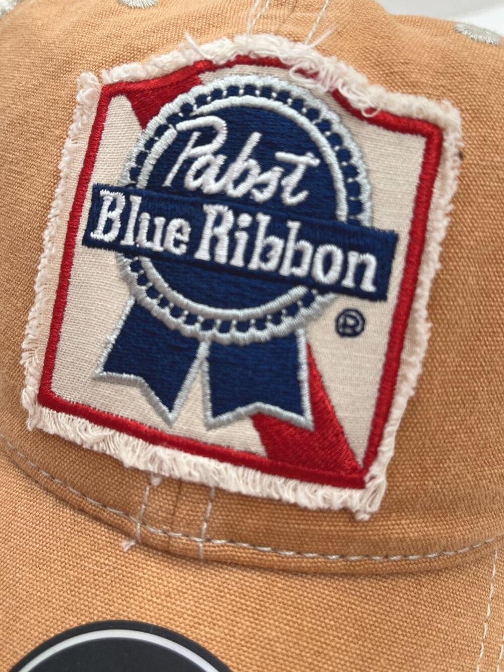 Pabst Blue Ribbon Distressed Hat NWT - Picture 3 of 11